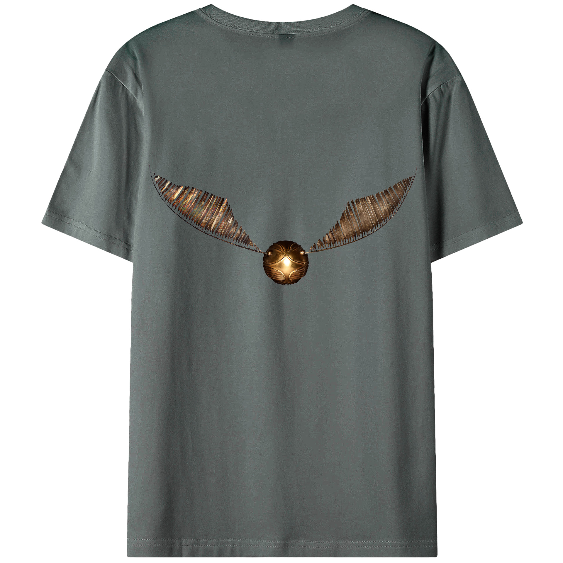（画像用） Harry Potter ハリー・ポッターシリーズ 綿100％ メンズ半袖Tシャツ（バックプリント） 通気性